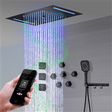 Fontana 6-Function Thermostatic Split-Type Shower Faucet With LED Lighting And Music