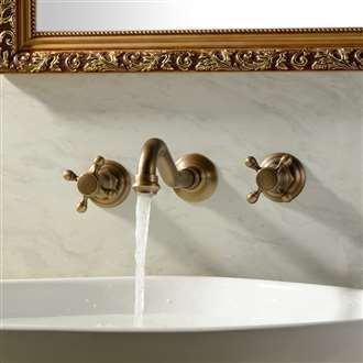 Antique Wall Mount Faucet With Two Handle