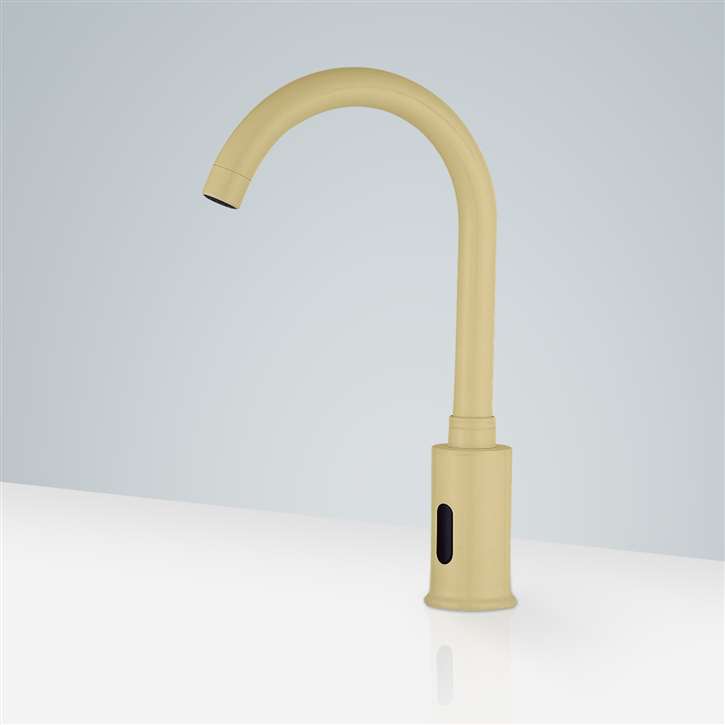 Fontana Commercial Brushed Gold Plated Automatic Motion Sensor Faucet