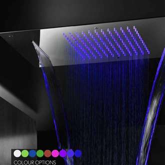 20" Recessed Stainless Steel Color Changing LED Rain Shower Head