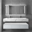 Fontana Bathroom Mirror Cabinets with Sink in Modern Luxury Hotel Wall Mount Vanity
