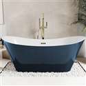Fontana Indoor Acrylic Bathtub With Blue Finish