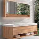 Fontana Vanity Cabinet With Sink In Luxury Fashion Design Wall Mount Solid Wood Bathroom Furniture