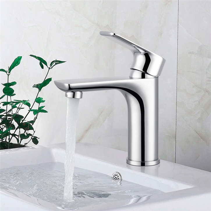 Fontana Single-Handle Thermostatic Basin Faucet in Chrome Finish