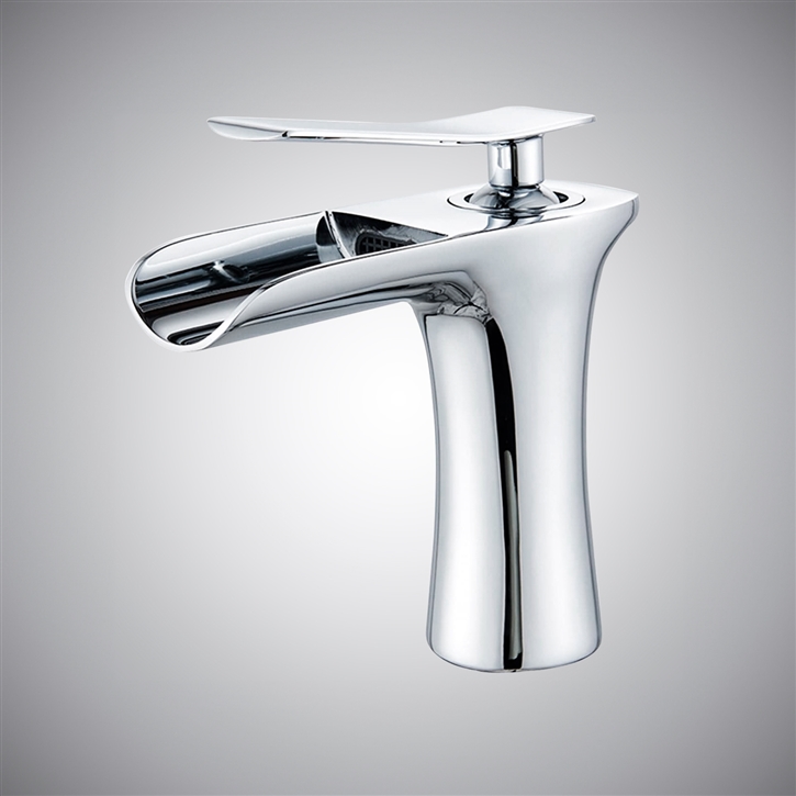 Fontana Chrome Finish High Quality and Lead-Free Single Handle Vanity Sink Faucet