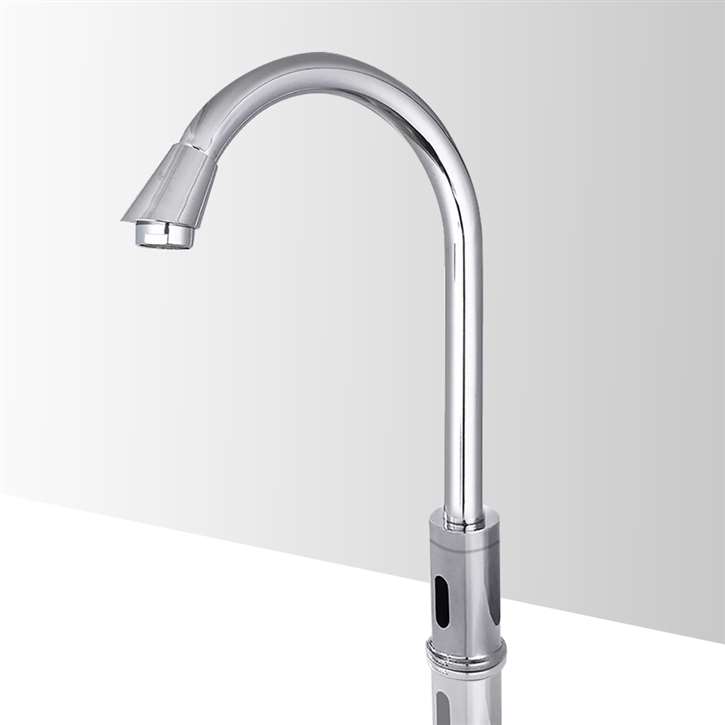Fontana Hospital Style Adjustable Commercial Automatic Touchless Sensor Faucet in Chrome