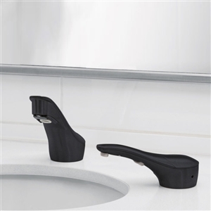 Fontana Designer Series 0.5 GPM Automatic Faucet And Soap Dispenser In a Matte Black Finish