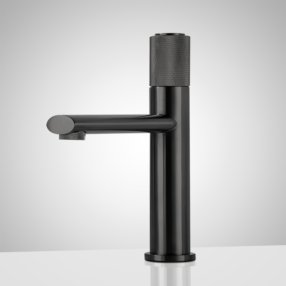 Fontana Driffold in Matte Black Finish Deck Mounted 8 Inches Short Vanity Faucet