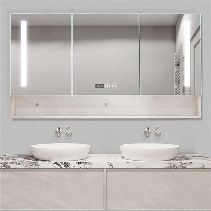 Fontana Wholesale American Style Modern Bathroom With Mirror Cabinet For Hotel Bathroom