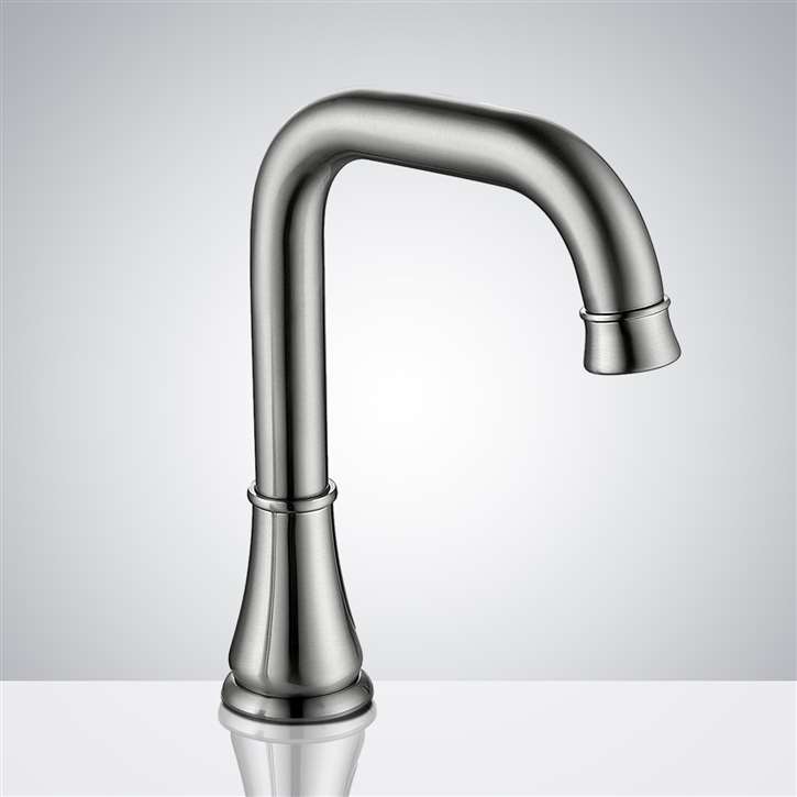 Fontana Commercial Brushed Nickel Architectural Design Touchless Sensor Faucet
