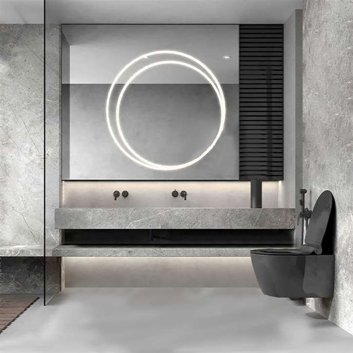 Fontana Mirror Cabinet For Bathroom Vanity With Ceramic Top Pvc