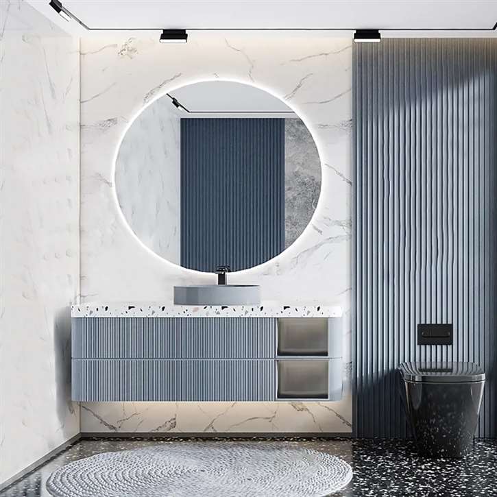 Fontana Hotel Basin Luxury Cabinet With Basin Waterproof Bathroom Vanity Set