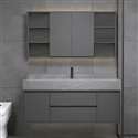 Fontana Luxury Unit Wood Vanity Single Sink Bathroom Cabinet