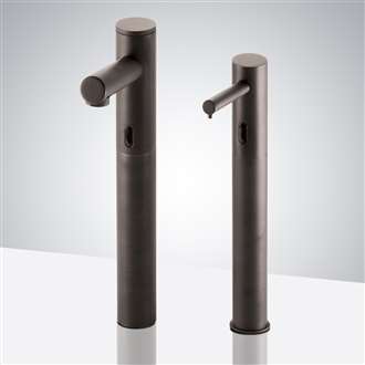 Clares Commercial Oil Rubbed Bronze Automatic Sensor Faucet with Soap Dispenser