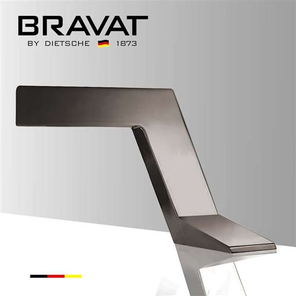 Bravat Commercial Automatic Electronic Brushed Nickel Faucet