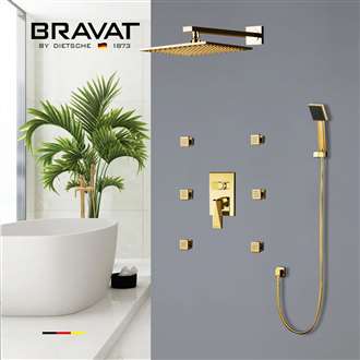 Bravat Shower with Adjustable Body Jets and Mixer