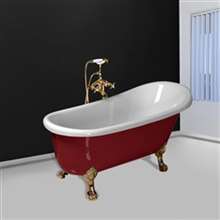 Fontana Small Clawfoot Indoor Acrylic Bathtub