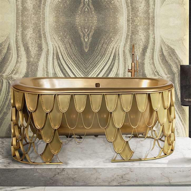 Atlanta Gold Luxury Indoor Soaking Brass Bathtub