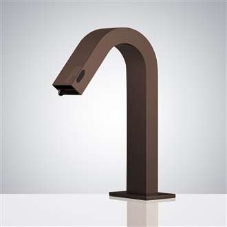 Fontana Dual Function Automatic Deck Mount Light Oil-Rubbed Bronze Sensor Water Faucet with Soap Dispenser