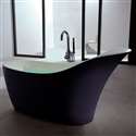 Fontana Solid Surface Stone Resin Freestanding Indoor Bathtub