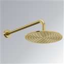 Brushed Gold Wall Mount Rainfall Shower Head