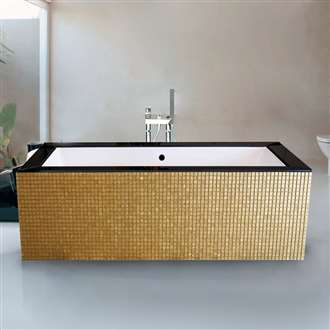 Atlanta Two Person Luxury Mosaic Design Freestanding Bathtub