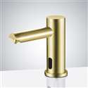 Marsala Minimalist Modern Brushed Gold Sensor Soap Dispenser