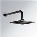 Matte Black Square Rainfall Shower Head