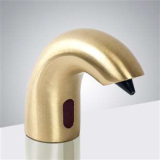 Fontana Commercial Electronic Sensor Soap Dispenser In Brushed Gold Finish