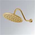 Fontana Brushed Gold Round Rainfall Showerhead