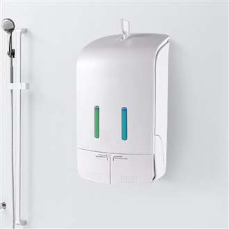 Fontana Lima Wall Mounted Double Manual Liquid Soap Dispenser