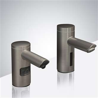 Fontana Brushed Nickel Dual Commercial Sensor Faucet & Automatic Soap Dispenser
