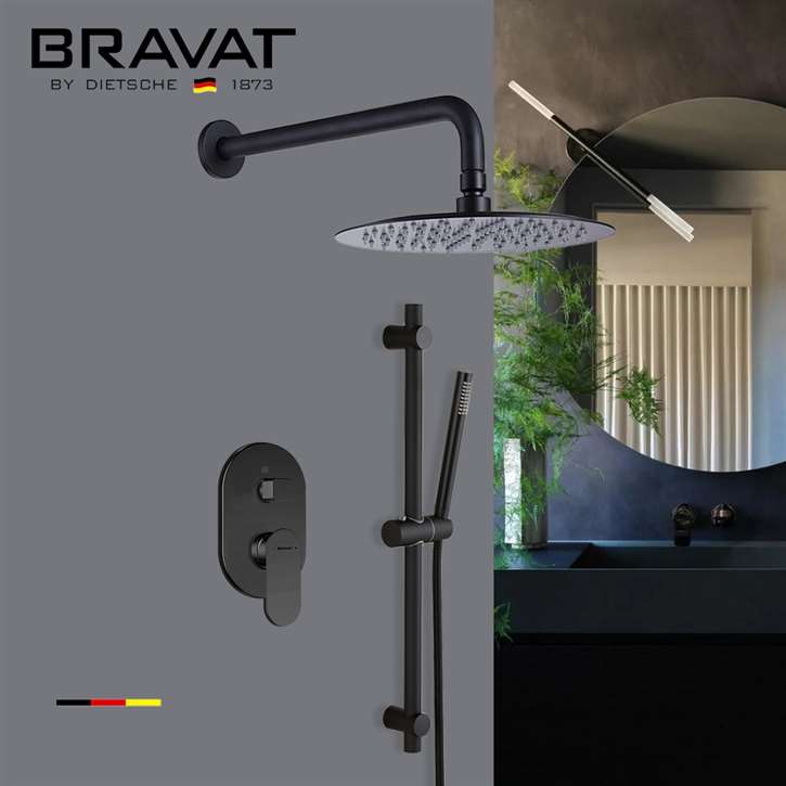 Bravat Oil Rubbed Bronze Thermostatic Shower System