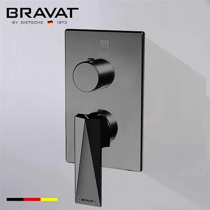 Bravat Shower Valve Mixer 2-Way Concealed Wall Mounted In Dark Oil Rubbed Bronze