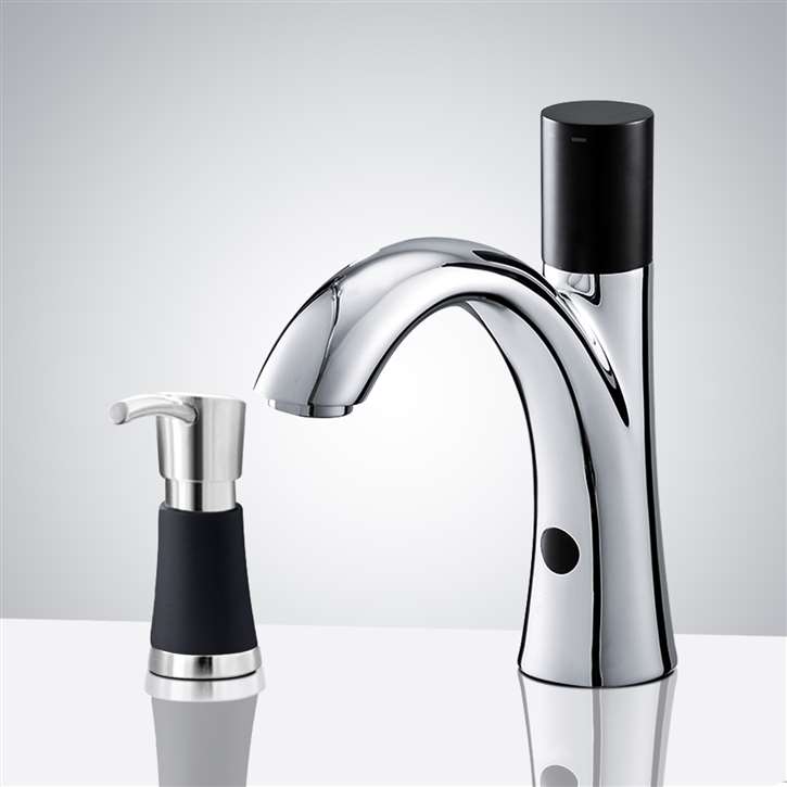 Fontana Single Handle Sink Sensor Faucet with Soap Dispenser