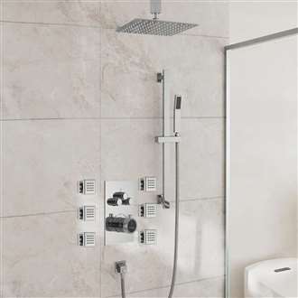 Fontana Romainville Chrome Boy Jets Shower Set