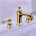 Gironde Dual Handle Golden Bathroom Sink Faucet