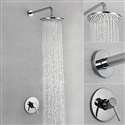 Soriano Wall Mount Chrome Finish Shower Set