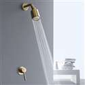 Fontana Verona Brushed Gold Bathroom Rainfall Shower Head Set