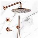 Fontana Marseille Luxury Brushed Rose Gold 10" Showerhead Bathroom Shower Set