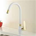 Ercolano Deck Mount Single Handle Brass Kitchen Faucet