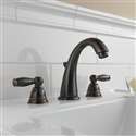 Quesnel Dual Handle Oil Rubbed Bronze Bathroom Sink Faucet