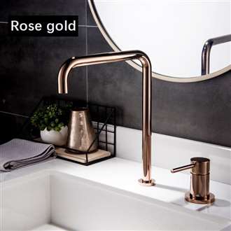 Fontana SÃ¨te Polished Rose Gold Hot and Cold Kitchen Faucet