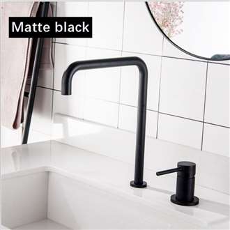 Fontana Cholet Matte Black Hot and Cold Kitchen Faucet