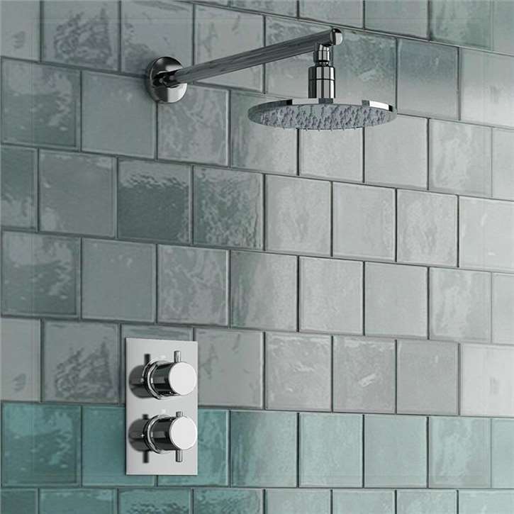 Fontana Milan Round Thermostatic Mixer Shower Set