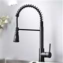 Fontana Bavaria Matte Black Finish No Sensor Stainless Steel Kitchen Faucet