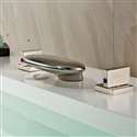 Athenian Deck Mounted Brushed Nickel Finish Double Handle Bathtub Faucet