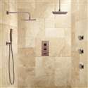 Fontana Colmar Dual Shower Head Jet Spray and Hand Shower in Oil Rubbed Bronze