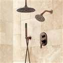 Fontana Colmar Dual Shower Head Jet Spray and Hand Shower in Oil Rubbed Bronze