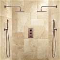 Fontana Couple Showering System in Oil Rubbed Bronze